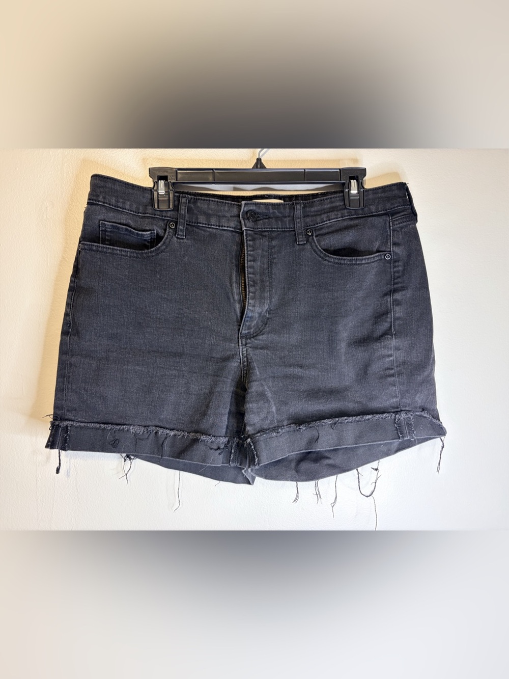 Sonoma Jean Shorts Raw Hem Black